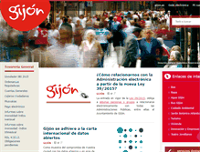 Tablet Screenshot of hacienda.gijon.es