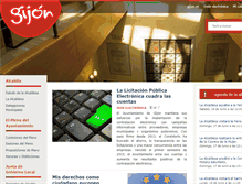 Tablet Screenshot of gobierno.gijon.es
